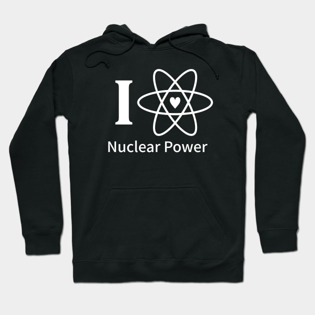"I LOVE NUCLEAR POWER" Hoodie by Decamega